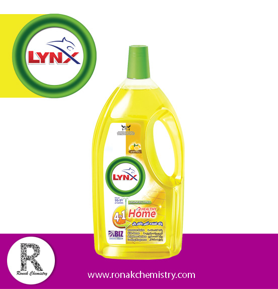 Antibacterial surface cleaner with lemon scent